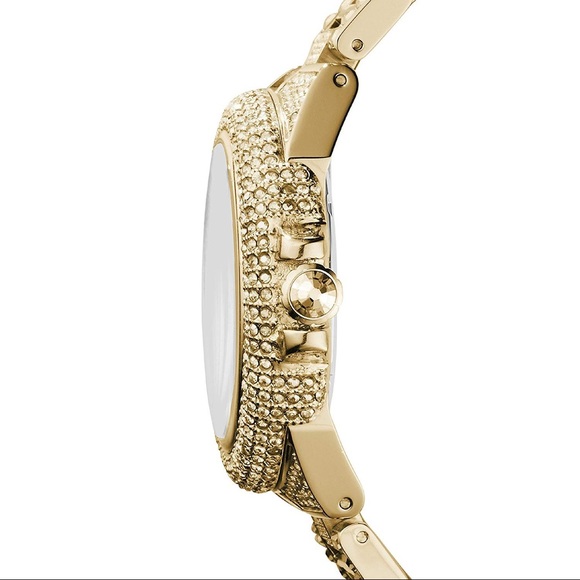 Michael Kors Camille crystal gold tone watch - Picture 3 of 7